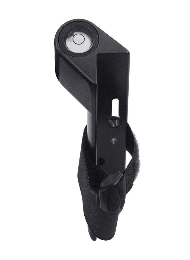 ATORSE Aluminum Grade Rod Level Bubble Level for Round or Square Rods Tower Ruler Black - Image 1