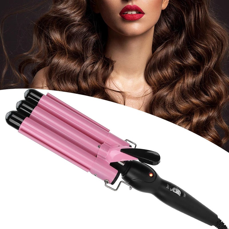 klarako Hair Curler, 3 Barrel Curling Iron Wand Hair Curler Mermaid Hair Curling Irons Irons Crimper Hair Styling Tool For For For Home Salon Use(22Mm) - Image 1