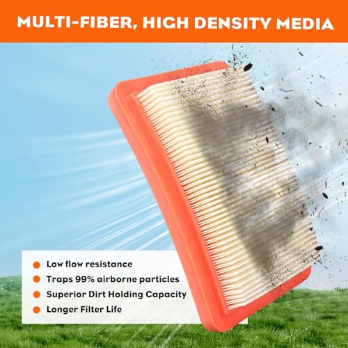 Hipa 3 Pack 17211-Z8B-901 Air Filter, Compatible with Honda GCV160LAO, GCV190LA Model Engines HRX217, HRS216, HRR216, HRX217K1, HU800AWD Walk Behind Mower, Premium Lawn Mower Air Filter - Image 3
