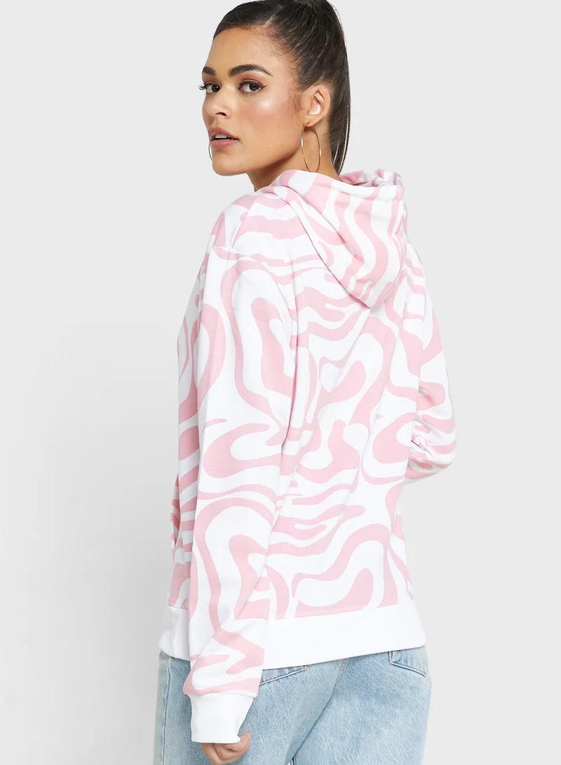Ginger All Over Printed Sweatshirt