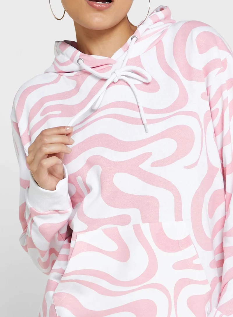 Ginger All Over Printed Sweatshirt