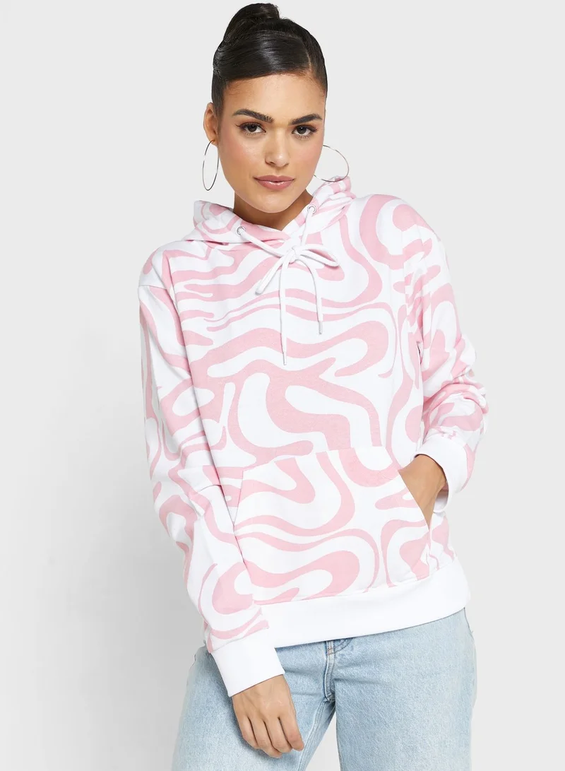 Ginger All Over Printed Sweatshirt