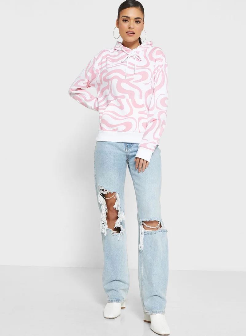 Ginger All Over Printed Sweatshirt