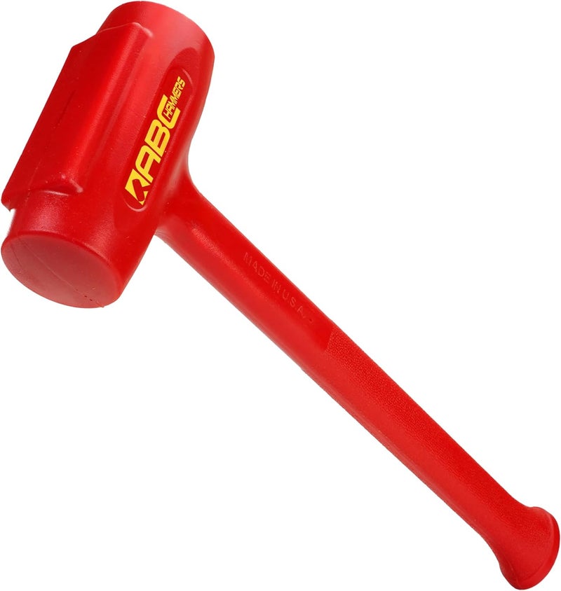 ABC Hammers Dead Blow Sledge Hammer - 5.5 lb. Polyurethane Hammer with Steel Reinforced Handle & 20" Overall Length - ABC7DB - Image 1