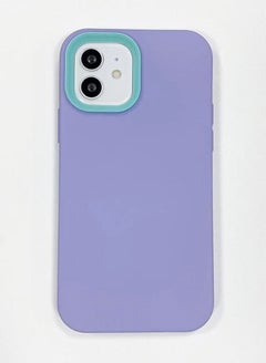 Generic Back protection cover made of plastic for Apple iPhone 13 Pro max with a Purple frame inside to protect the phone  - Image 2