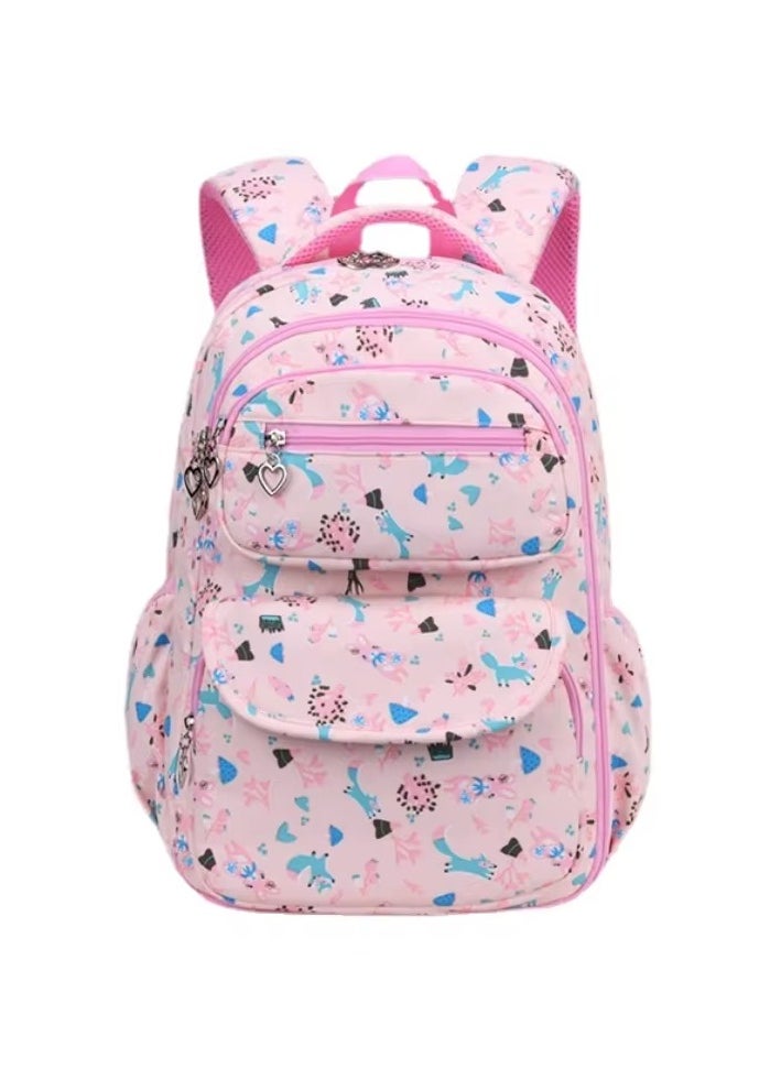 SamoDani - School Backpack for Girls, Animals Design, Large Size, Multiple Pockets, for Colleges, Elementary, Primary Schools, Grade 1-10 and Teenagers - Image 1