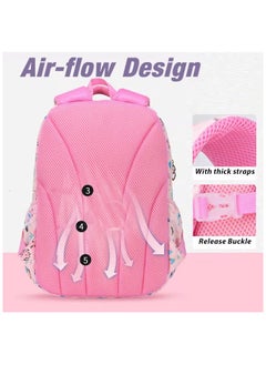 SamoDani School Backpack for Girls, Animals Design, Large Size, Multiple Pockets, for Colleges, Elementary, Primary Schools, Grade 1-10 and Teenagers  - Image 5