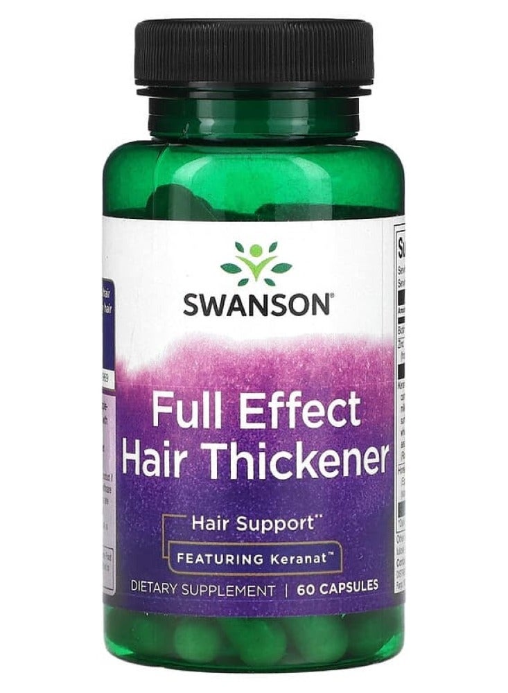 Swanson, Full Effect Hair Thickener, 60 Capsules
