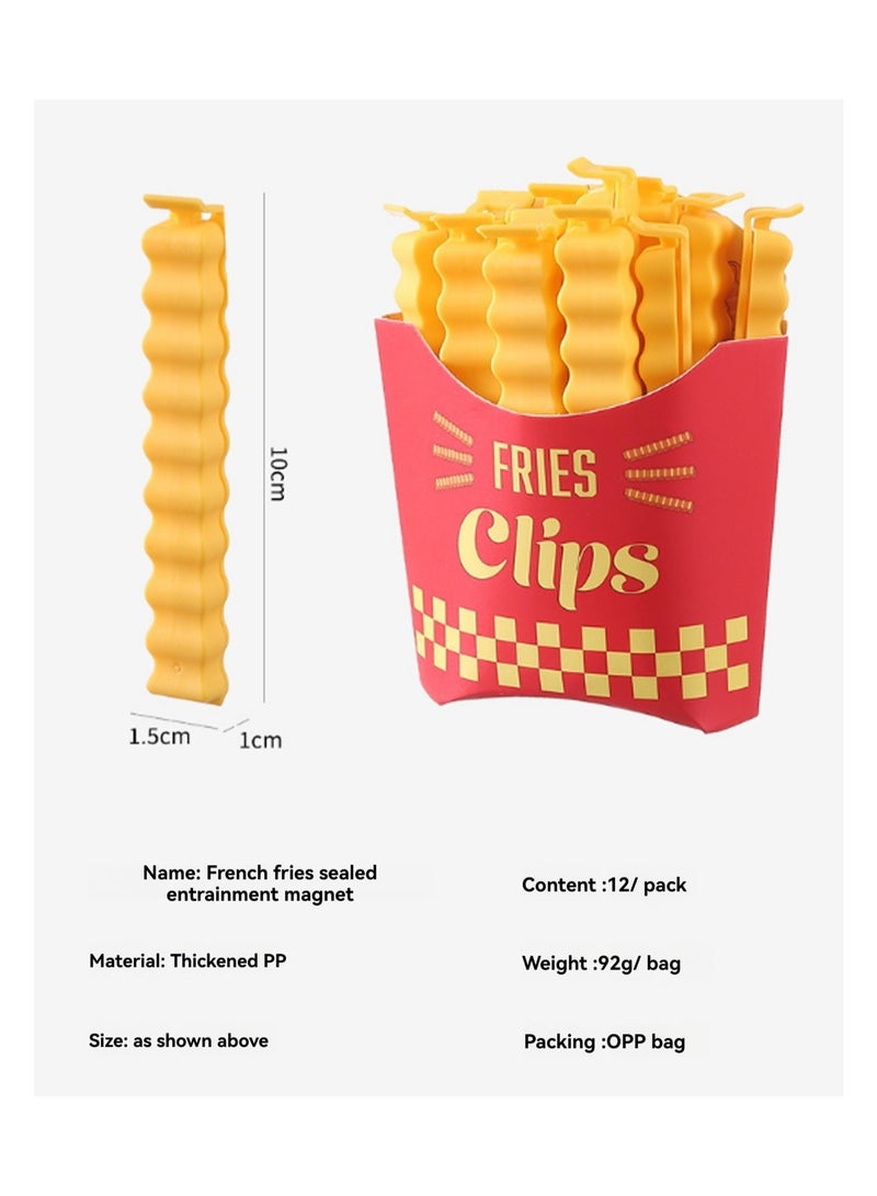 2 Boxes Of Potato Chip Clips [24 Pieces In A Pack With Magnetic Box] Sealing Clips, Creative Snack Bag Clips, Sealing Clips, Seasoning Clips, Moisture-Proof And Fresh-Keeping Clips For Food  - Image 2