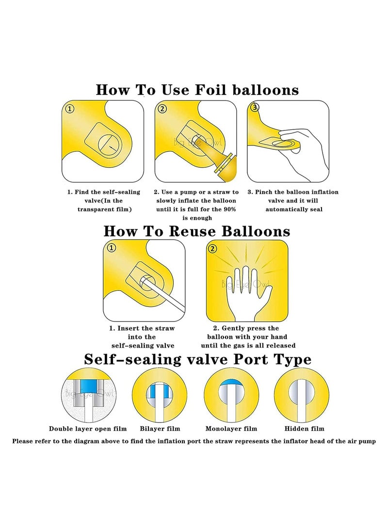 Goldedge 32 Inch Giant Gold  Letter R Foil Helium Balloons Big Single Mylar Balloon Birthday Party Decoration Supply Baby Shower (Gold R) - Image 3