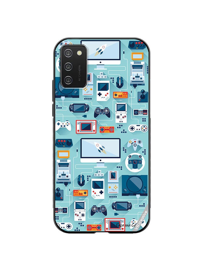 VR CREATIVE Protective Case Cover For Samsung Galaxy A03s Ps 5 Remote Controls Design Multicolour - Image 1