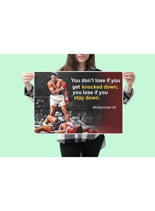 Home Trove Muhammad Ali Poster Quote Boxing Black History Month Posters Sports Quotes Decorations Growth Mindset Décor Learning Classroom Teachers Decoration Educational Teaching Supplies Black Wall Art P044 - Image 4