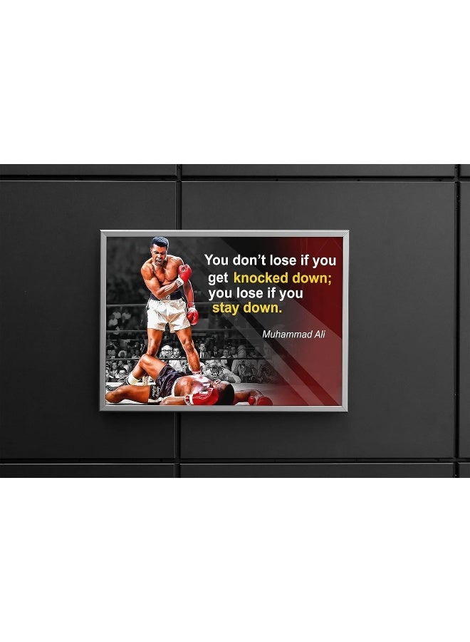 Home Trove Muhammad Ali Poster Quote Boxing Black History Month Posters Sports Quotes Decorations Growth Mindset Décor Learning Classroom Teachers Decoration Educational Teaching Supplies Black Wall Art P044 - Image 3