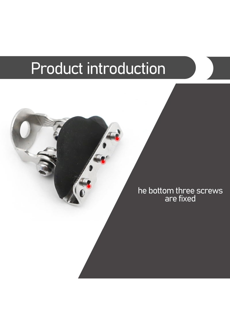 SYOSI LED Light Base Mounting Bracket 2 PCS Universal Adjustable Pillar Hood Led Work Light Mount Bracket Angle Adjustable Shock Absorbing Hood Spotlight Non Destructive Bracket for Most Models Silver - Image 5