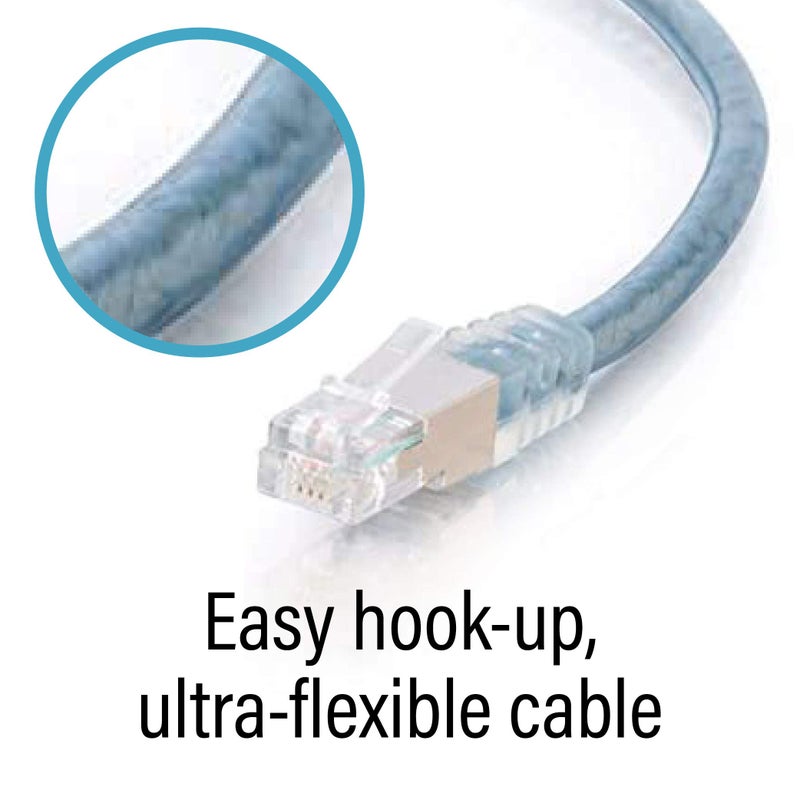 C2G RJ11 Modem Cable For DSL Internet - Connects Phone Jack To Broadband DSL Modems For High Speed Data Transfer - 7ft Long Ethernet Network Cable With Double-Shielding To Reduce Interference - 28721 - Image 3