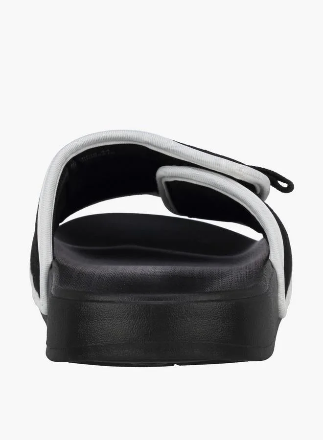 Lee Cooper BLACK Men Logo Print Slides for Men | Best Price UAE
