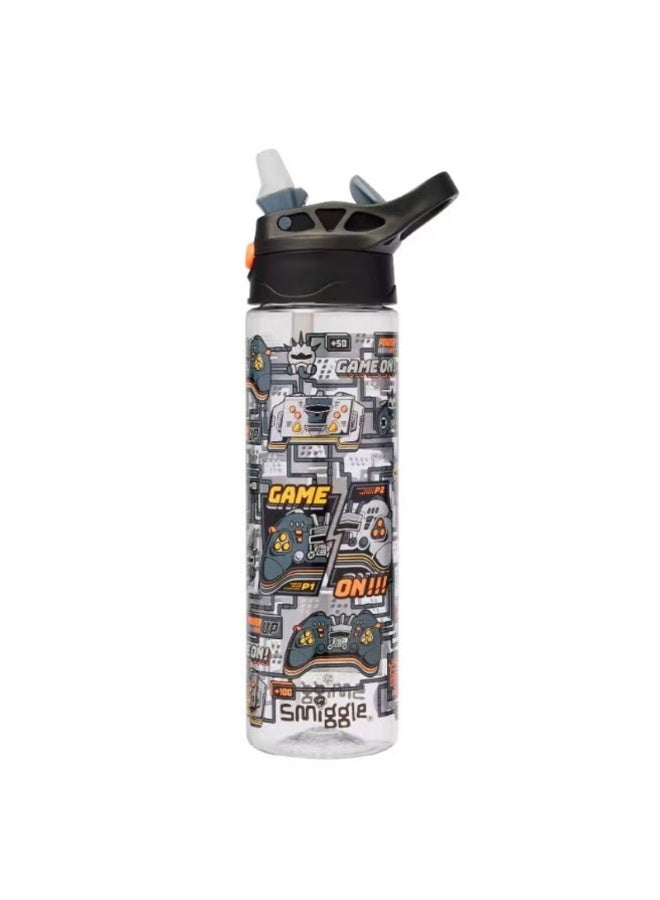 Smiggle Children's Large Capacity Water Bottle Fully Automatic Silicone Spout Straw Cup