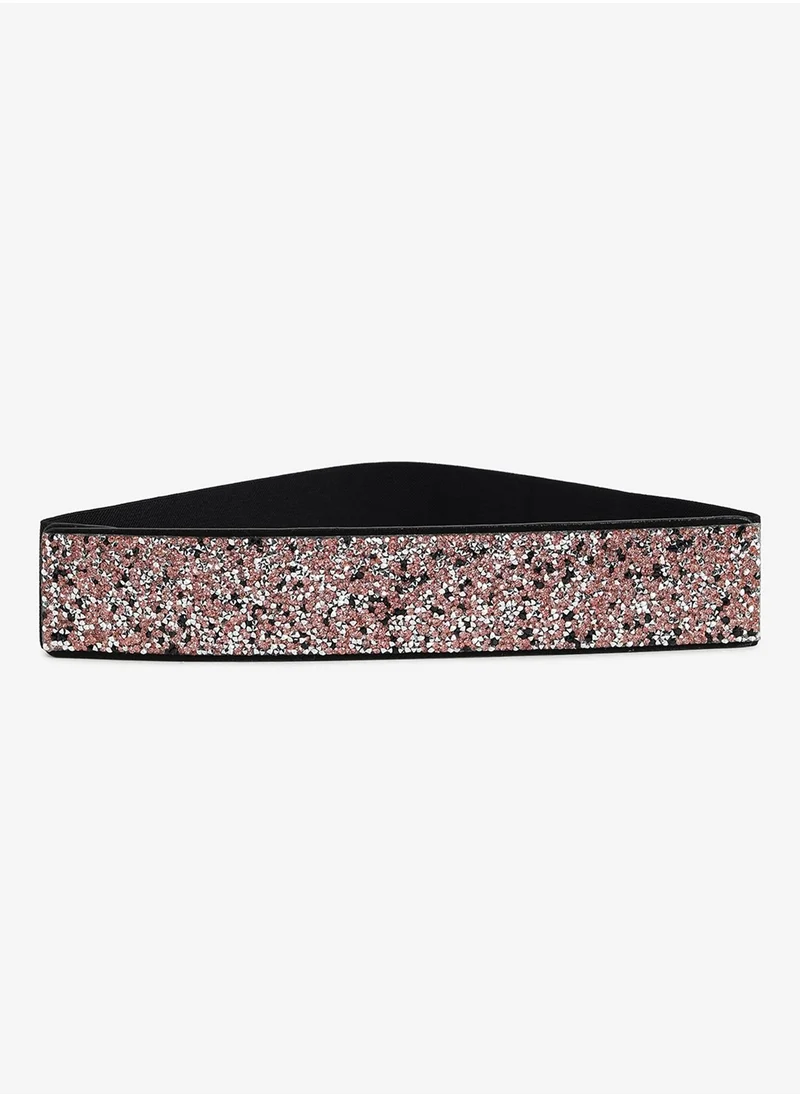 صوص هاوت Pink Textured Waist Belt