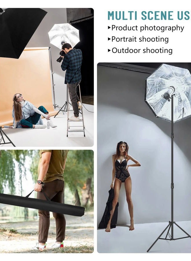 Sdfghj Heavy Duty 9.2 Feet/110'' Light Photography Tripod Stand, Sdfghj Aluminum Spring Cushioned Lighting Stand with Carry Bag for Relfectors Portrait, Softboxes, Umbrellas, Backgrounds, Flash, 280CM - Image 5