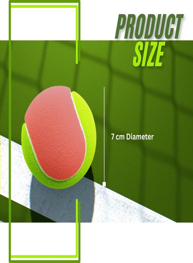 KAVYARA Rubber Cricket Tennis Ball - Heavy Duty, Soft Core, Suitable for Hard & Soft Ground | Long-Lasting & High Bounce | Ideal for Practice & Matches (Pack of 3, Multicolor) - Image 2
