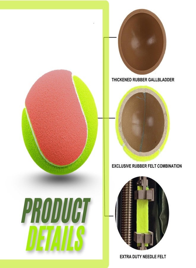 KAVYARA Rubber Cricket Tennis Ball - Heavy Duty, Soft Core, Suitable for Hard & Soft Ground | Long-Lasting & High Bounce | Ideal for Practice & Matches (Pack of 3, Multicolor) - Image 3