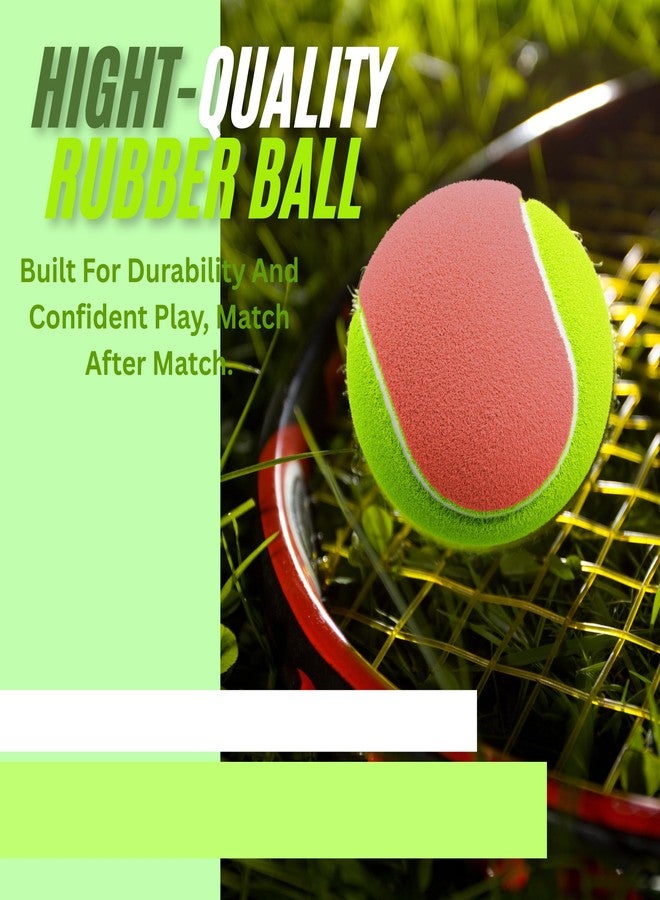 KAVYARA Rubber Cricket Tennis Ball - Heavy Duty, Soft Core, Suitable for Hard & Soft Ground | Long-Lasting & High Bounce | Ideal for Practice & Matches (Pack of 3, Multicolor) - Image 4