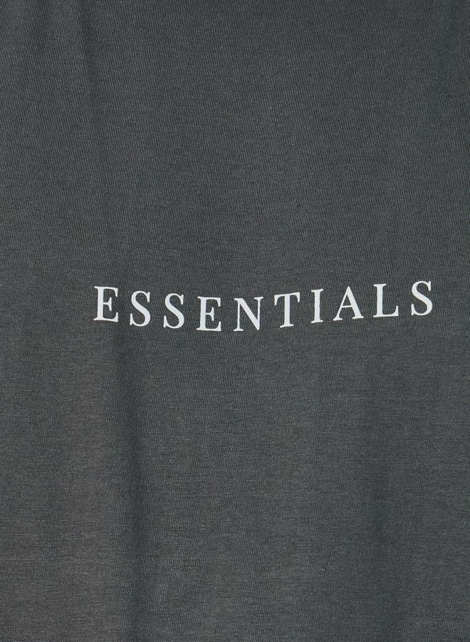 Styli Styli Slogan Print Tank T-Shirt with Solid Pyjama Set