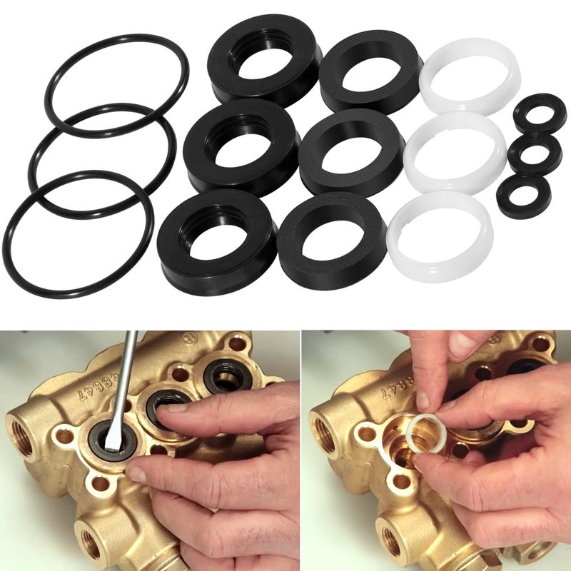Yoursme 34262 Seal Kit for CAT Pump 66DX 6DX Pumps 6DX35G1I 6DX40G1I 66DX30G1I 66DX35G1I 66DX40G1I Model Pressure Washer Pump - Image 2