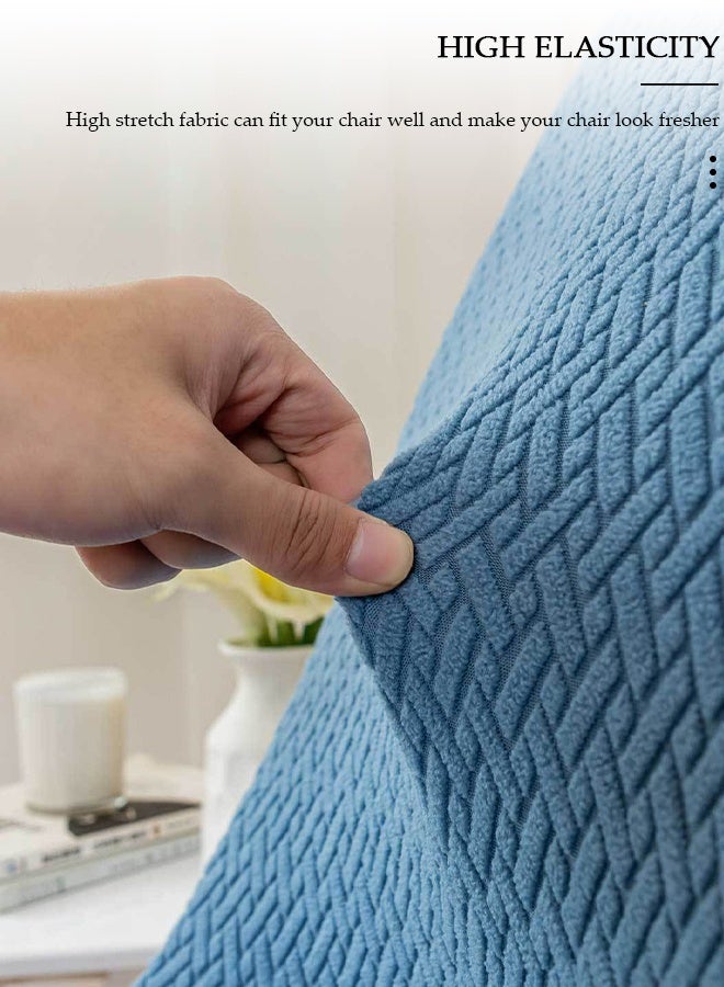 DUNISO 4 Packs Chair Covers, Stretch Jacquard Dining Chair Slipcovers, Removable Washable Chair Protector, Elastic Chair Protector Seat Covers for Hotel Dining Room Ceremony Banquet Wedding Party - Image 3