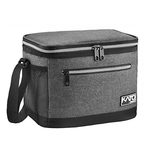 Tirrinia Insulated Lunch Box for Men/Women, Leakproof Lunch Bag for School Work, Large Lunch Tote Kids Boys Girls Student Back to School, Soft Cooler Office Picnic Beach Camping for Adults,Dark Grey - Image 1