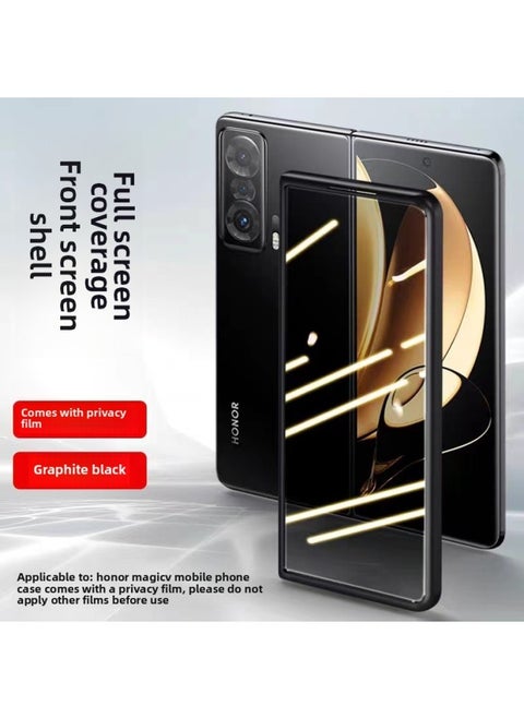 For HuaweiMateX2 Mobile Phone Case Single Front Frame/HD Front Frame/anti-peep Front Frame/anti-drop Transparent Anti-fingerprint-Color:Anti-peep Front Cover [shell Film Integrated]]-Applicable Model:Honor Magic V3