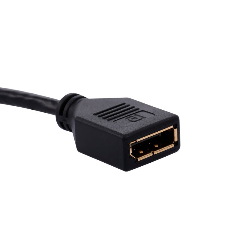محول Mini DP إلى DP بدقة 4K 3840x2160@60Hz مع تزامن الصوت والفيديو - دعم ثلاثي الأبعاد وواجهة مطلية بالذهب لأجهزة الكمبيوتر المكتبي والمحمول والبروجيكتور - Image 2