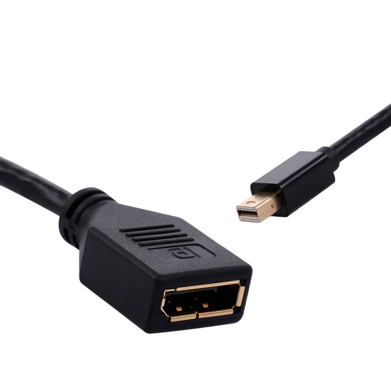 محول Mini DP إلى DP بدقة 4K 3840x2160@60Hz مع تزامن الصوت والفيديو - دعم ثلاثي الأبعاد وواجهة مطلية بالذهب لأجهزة الكمبيوتر المكتبي والمحمول والبروجيكتور - Image 3