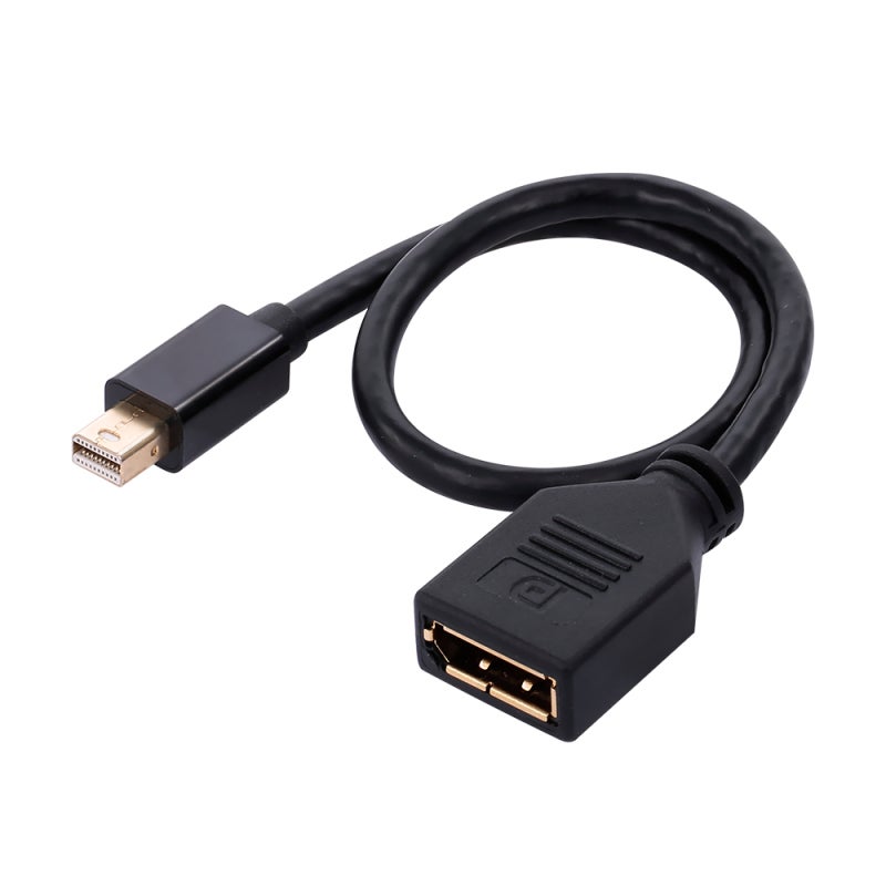 محول Mini DP إلى DP بدقة 4K 3840x2160@60Hz مع تزامن الصوت والفيديو - دعم ثلاثي الأبعاد وواجهة مطلية بالذهب لأجهزة الكمبيوتر المكتبي والمحمول والبروجيكتور - Image 5