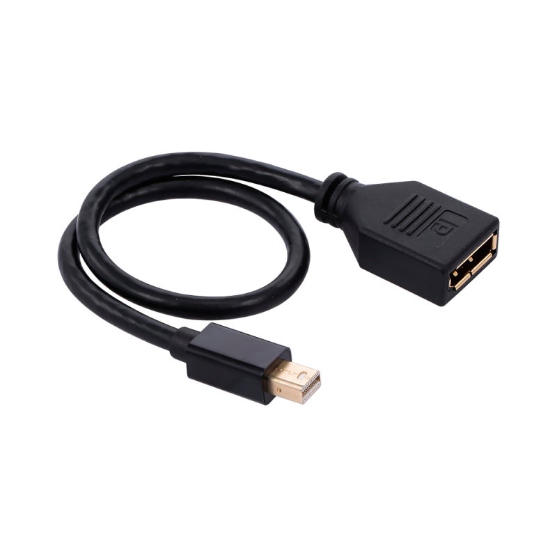 محول Mini DP إلى DP بدقة 4K 3840x2160@60Hz مع تزامن الصوت والفيديو - دعم ثلاثي الأبعاد وواجهة مطلية بالذهب لأجهزة الكمبيوتر المكتبي والمحمول والبروجيكتور - Image 1