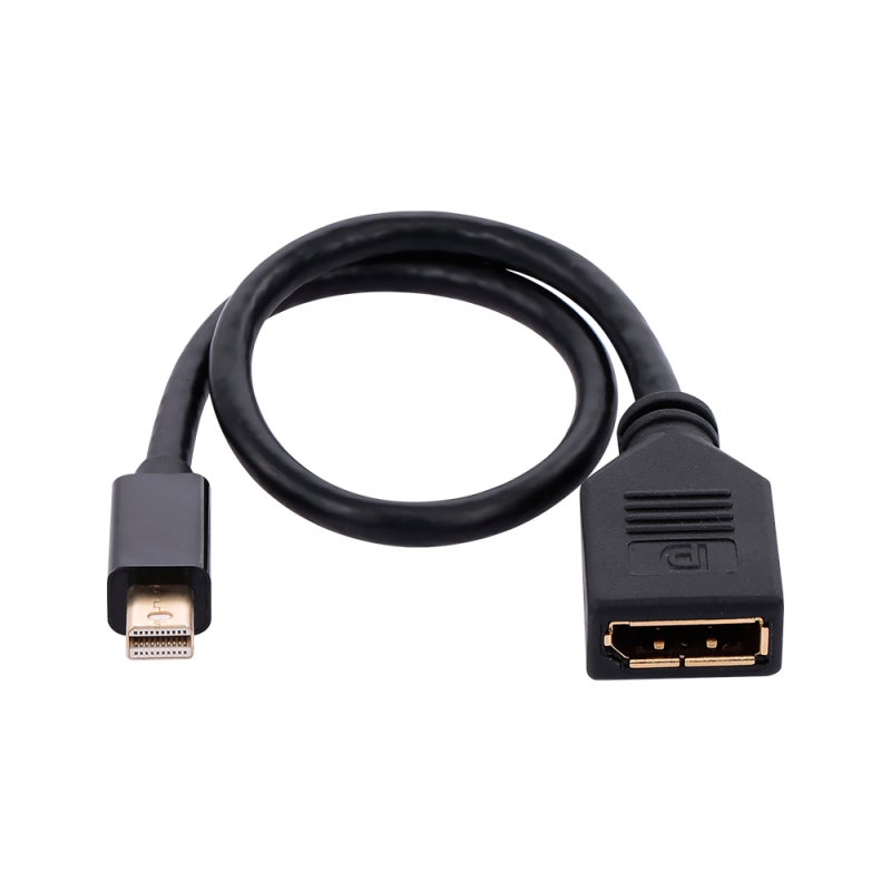 محول Mini DP إلى DP بدقة 4K 3840x2160@60Hz مع تزامن الصوت والفيديو - دعم ثلاثي الأبعاد وواجهة مطلية بالذهب لأجهزة الكمبيوتر المكتبي والمحمول والبروجيكتور - Image 4