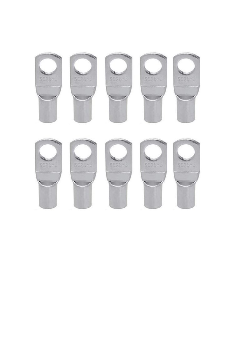 Copper Cable Lugs 10Pcs Set-Wire Terminals, Connector Cable lugs Ring Battery SC Terminals, for Marine, Solar, Automotive, Electric, Home Applications etc (Hole Size 8mm, Cable Size 150mm) - Image 3