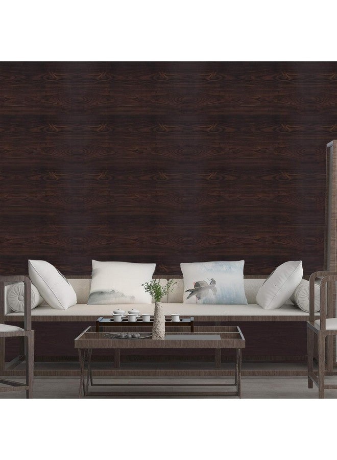 WISDOM Grain Wooden Kitchen Furnituer Brown Wooden Wallpaper Self Adhesive Vinyl Wallpaper (2 Feet X 8 Feet Wooden) - Image 2