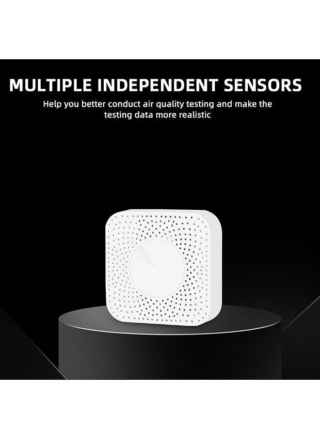 Generic - Tuya Zigbee Intelligent Air Housekeeper 6-in-1 Air Quality Monitor PM2.5/Formaldehyde/TVOC/CO2/Temperature/Humidity Detector for Home Office - Image 1