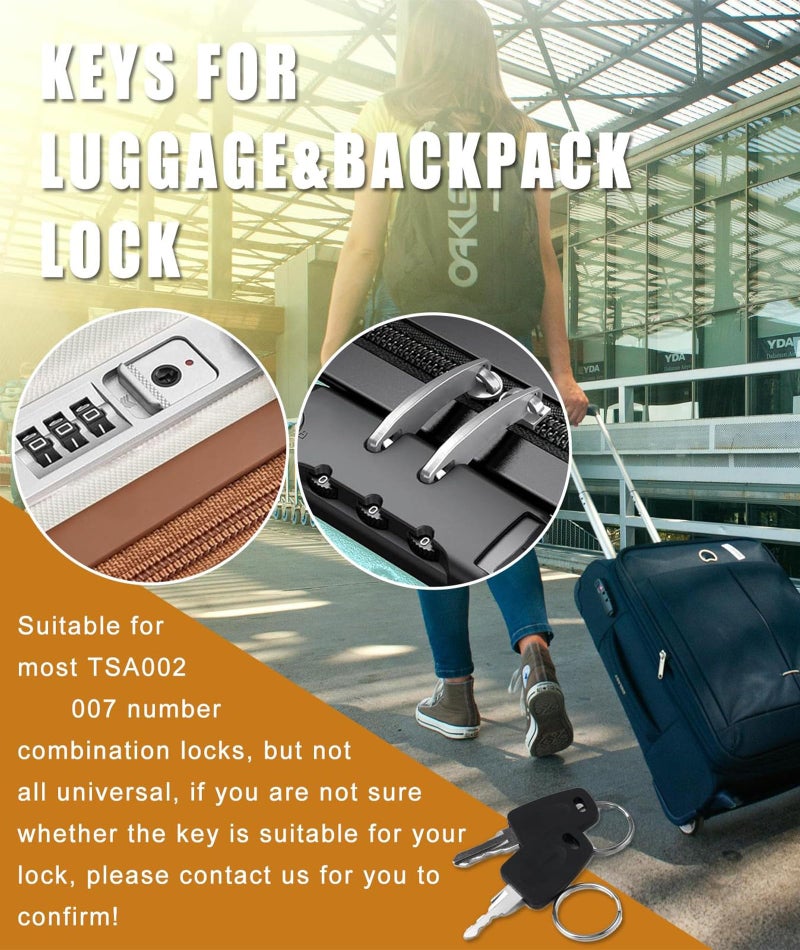 BdelrinQue 2pcs Master Key,Universal Keys for Luggage, Lockers,Travel Accessories for Frequent Travelers, Business Professionals - Image 5