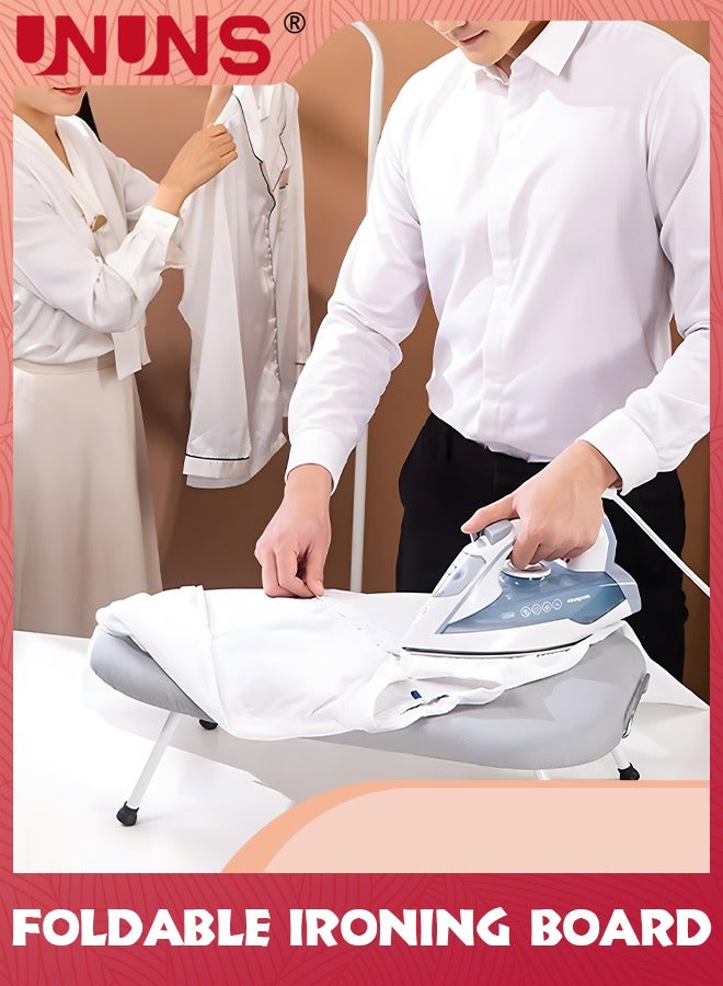 UNUNS Tabletop Ironing Board,Folding Tabletop Ironing Board With Fixed Sleeve And Iron Holder,Portable Folding Mini Iron Board For Sewing,Household,Craft Room,Dorm - Image 2