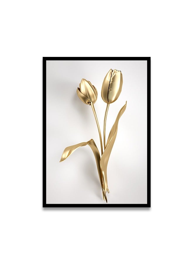 ماركتنا لوحة جدارية قماشية فنية لتزيين الحائط بتصميم عصري مع برواز أسود مجوف مقاس 120x80سم قطعة واحدة - Image 2