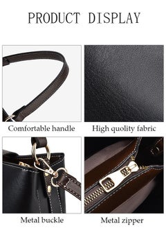 Bucket Bag For Women Faux Leather Shoulder Handbag with Detachable Strap Large Capacity Waterproof Tote Bag Crossbody Bag Elegant Shoulder Bag for Girl Friend Wife Mother - pzsku/ZFB9DFBAA48EB07418EBBZ/45/_/1691474613/6e0ad582-cf9f-424f-a7bc-41f93adc47fe