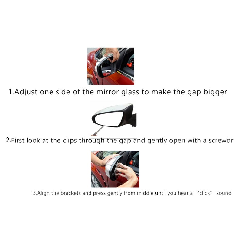 Heated Convex Glass Rearview Mirror Replacement Right Side for 2010 2018 - Image 5