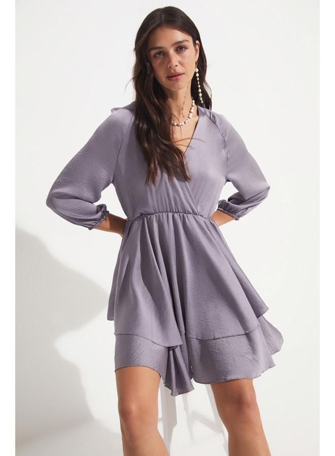 جون فستان قصير بطبقات - Image 3