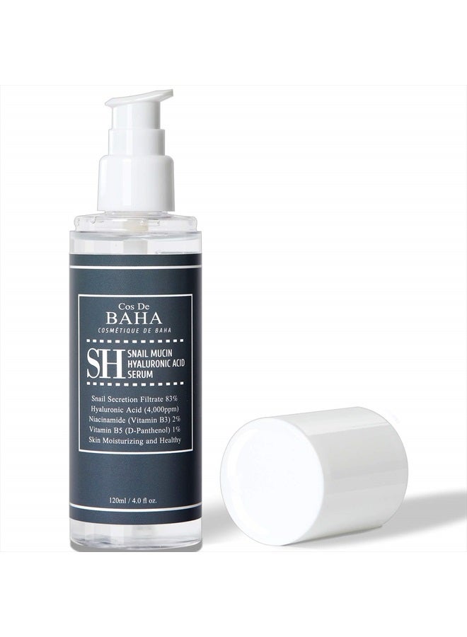 Cos De BAHA Snail Repair Intensive Facial Serum with Vitamin B3, 2% Niacinamide, and 5% Allantoin - 4 Fl Oz (120ml) - Image 5