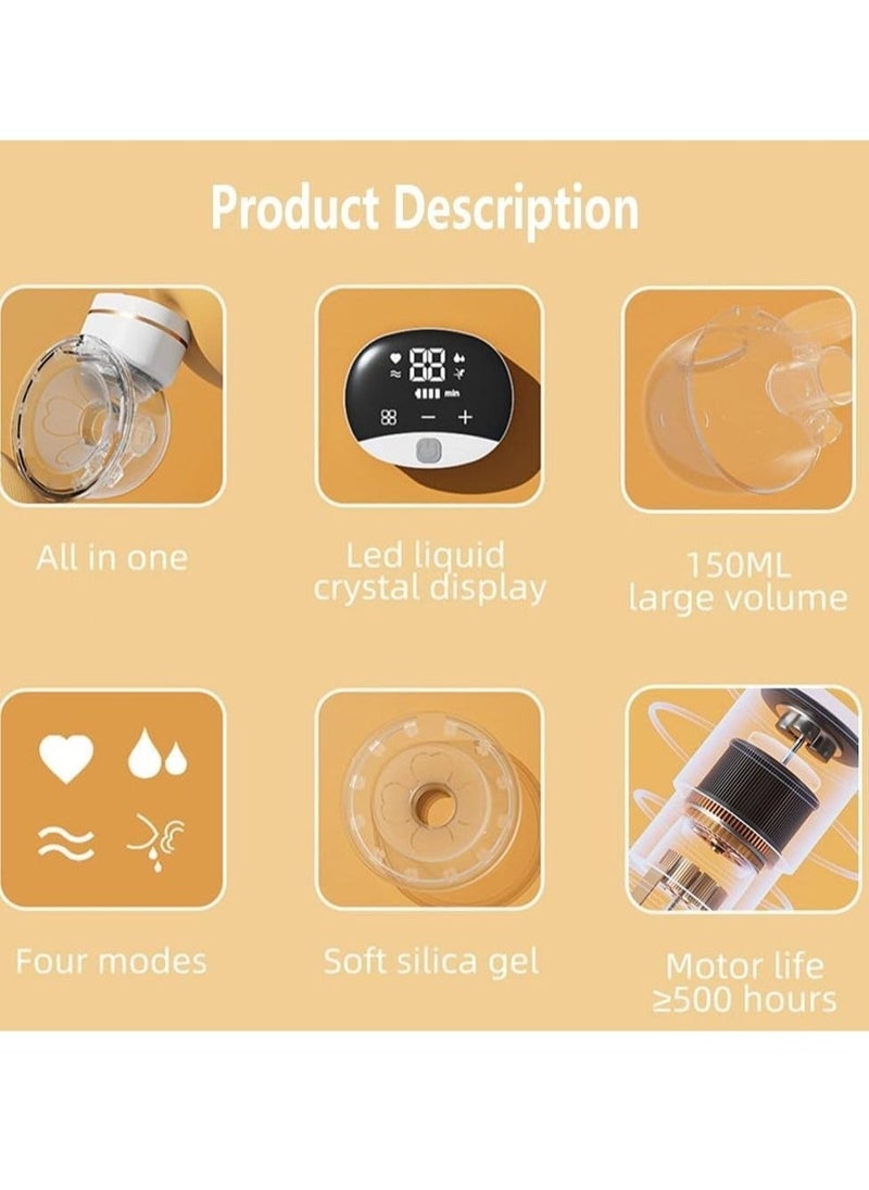 Portable Wearable Breast Pump, Electric Hands Free Breast Pump - Image 4