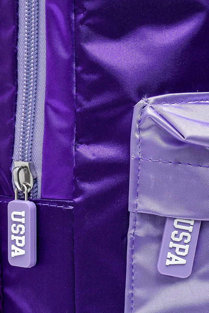 U.S. Polo Assn. Purple Backpack Pencil Case Set Printed