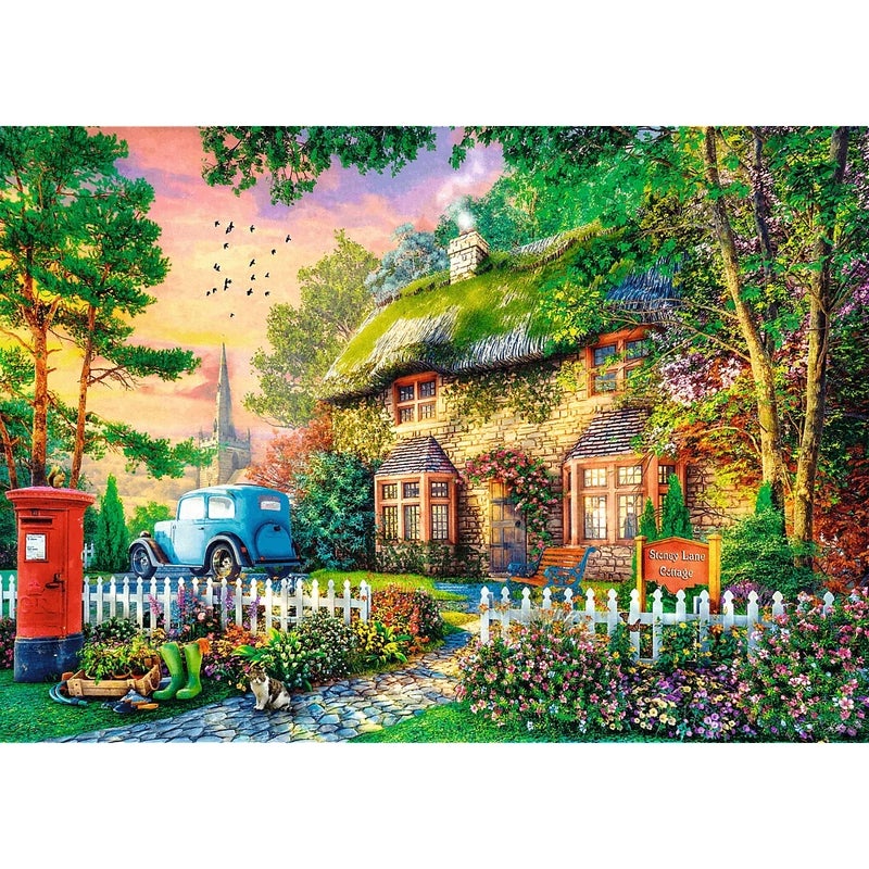 Trefl - Tea Time: Stoney Lane Cottage Premium Puzzle 1000 Pieces - 10852 - Image 2