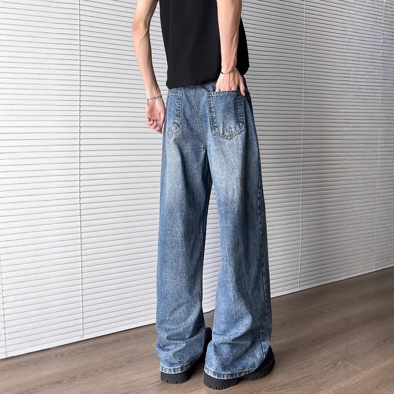 Unisex Classic Denim Jeans Loose Fit Daily Outdoor Wear - Image 4